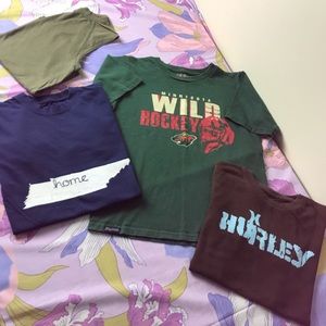 Boy Lot 4 Pz Short & long sleeves Boy Tees size M